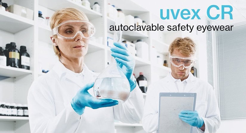 uvex ultrasonic CR goggles Güvenlik Gözlüğü Otoklavlanabilir, Buğulanmaz